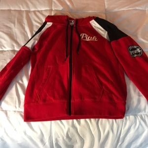 Pink Victoria’s Secret Zip Up Hoodie